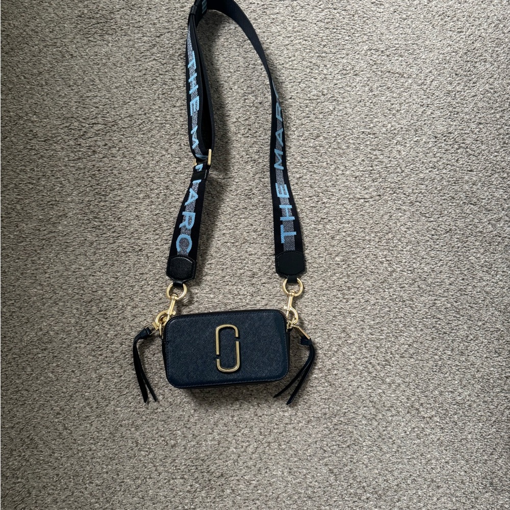 Marc Jacobs Navy Snapshot Crossbody Bag